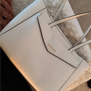 3 Piece - Michael Kors Cream Tote Bag